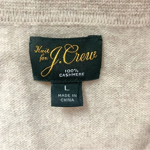J. Crew Men's Cream Sweater